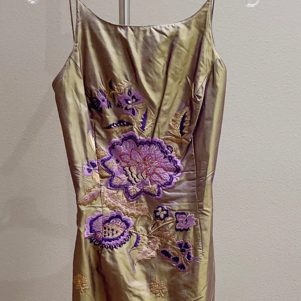 FREE PEOPLE 100% Silk Vintage Dress - Picture 3 of 13